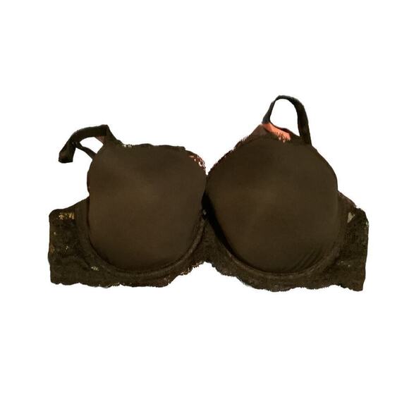Victoria Secret Dream Angels Lined Demi 36D Black Lace - Picture 1 of 4